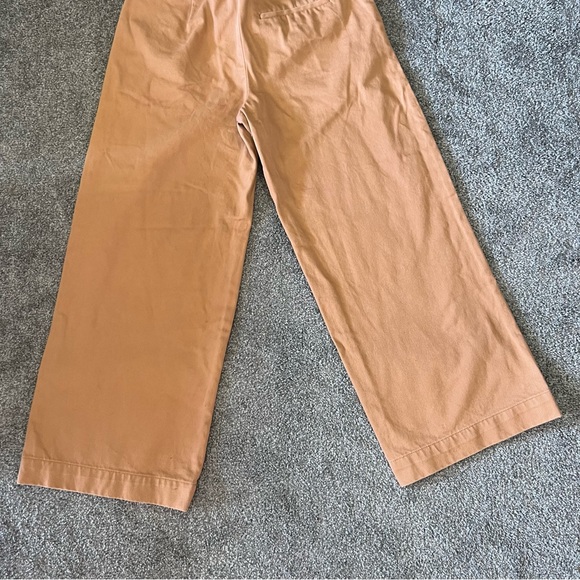 Club Monaco pants womens 4 orange high rise wide‎ leg cotton baddie coastal - Picture 11 of 15
